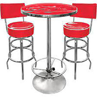 Offre Spéciale table de pub avec logo personnalisé bonne qualité ronde en métal vente en gros bon marché table de bar circulaire chromée ronde avec repose-pieds