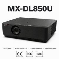 Projecteur laser DLP WUXGA 8500 lumens avec une durée de vie de 30 000 heures pour les salles de conférence et la projection mapping dans les musées