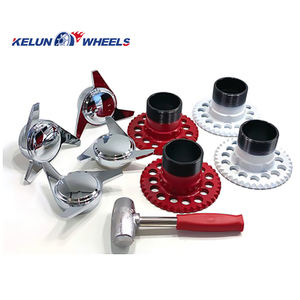 Adaptador de hardware de rueda de alambre 13x7 y 14x7 Llantas de radios de rueda cromadas - Product Image 3