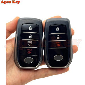 Coque de clé pour Toyota Camry Cruiser RAV4 Avalon Corolla, coque de clé de voiture intelligente à télécommande, carte 0020, KD VVDI J518 - Product Image 4