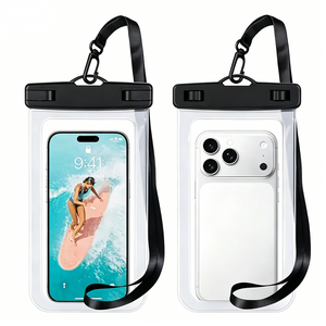 ซองกันน้ำใส PVC IPX8 สำหรับโทรศัพท์มือถือ พร้อมสายคล้องคอ ทนทาน ใช้สำหรับว่ายน้ำ พายเรือคายัค จัดส่งตรงจากโรงงาน - Product Image 1
