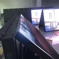 Écran LED vidéo extérieur à double face avec armoire en fer à accès frontal et maintenance frontale, sans structure