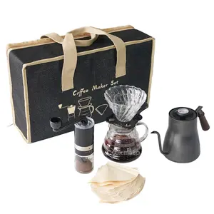 Crazy Hot Sale V60 Coffee Tea Or Saffron Maker Gift Set Accessories Group Set Portable Brewing Brew Hand Drip Coffee Gift Set