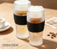 Verre à bière personnalisé de 16 onces avec gel réfrigérant, double paroi en plastique, pour congélation