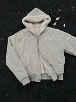 Blouson Bomber Coréen Automne Hiver Streetwear pour Homme, en Toile Épaisse, Imprimé à la Décharge, Doublure Polaire Coton, Capuche Ample, Fermeture Éclair, Motif Aigle