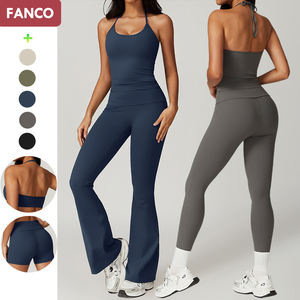 FANCO 2024 baju olahraga, pakaian olahraga Ropa Deportiva Gym, Bra olahraga, Set pakaian Gym kecepatan aktif untuk wanita - Product Image 2
