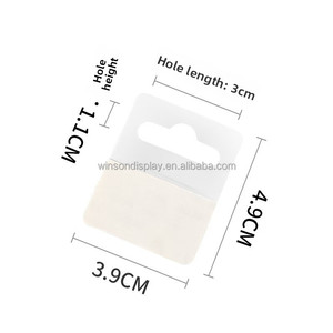 Factory Wholesale Plastic Self <b>Adhesive</b> Hang Tab Production Hang Plastic Self-<b>Adhesive</b> Folding Hang Tabs for Retail - Product Image 4