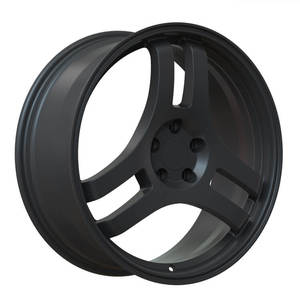 Nuevas Llantas de Aleación de Aluminio de 3 Radios en Negro Mate de 16 40 mm para CLK AMG Mercedes C32 AMG Corvette <span class=keywords><strong>C6</strong></span>, 4 Piezas - Product Image 1