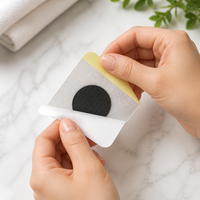 Patch antidouleur à base de plantes à noyau rond, pansement respirant en maille blanche pour les douleurs articulaires et les soins corporels