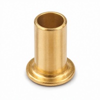 Rivet creux à bride en laiton sur mesure, finition polie, norme DIN7340 classe 4.8 pour l'électronique, le travail des tôles et l'assemblage léger