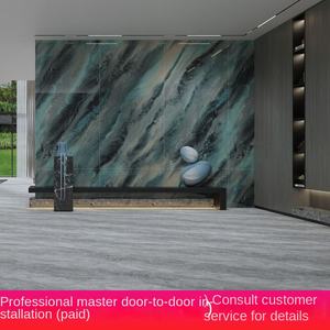 Panneau mural TV en ardoise poli brillant 1200x2400, design moderne et simple, style luxe léger de Foshan, pour salon - Product Image 2