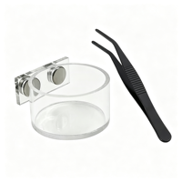 Ensemble de bols d'alimentation magnétiques pour araignées sauteuses, bol d'eau pour reptiles et pinces de nourrissage, accessoires pour mini terrarium d'araignées