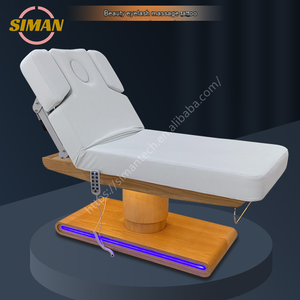 Cama de Belleza Eléctrica Siman, Camilla de Masaje, Cama Facial, 3 Motores, Blanca Moderna, Opcional con Colcha de Algodón, Soporte para Colgar, Luz LED, para Hotel - Product Image 3