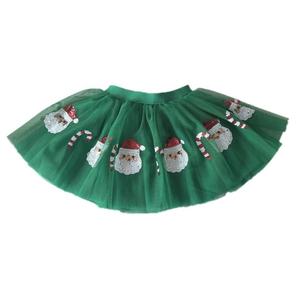 Noël Broderie Canne Arbre Enfants En Mousseline De Soie <span class=keywords><strong>Tulle</strong></span> <span class=keywords><strong>Jupe</strong></span> <span class=keywords><strong>Rouge</strong></span> Vert Bébé Filles Noël Tutu <span class=keywords><strong>Jupe</strong></span> - Product Image 4
