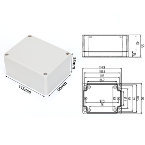 115*90*55 Caja de proyecto electrónico de plástico impermeable Caja de conexiones Caja de plástico ABS - Product Image 2