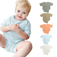 Offre Spéciale classique t-shirt et short ceinture élastique personnalisée 100% coton ensembles de vêtements pour enfants