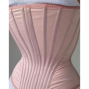 Sablier acier os ceinture Latex taille formateur pour femmes fermeture éclair et crochets Corset Sport Cincher acier os bas ventre graisse - Product Image 6