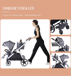 Poussette 3 en <span class=keywords><strong>1</strong></span> pliable pour bébé, système de voyage de luxe, personnalisé, bon marché, voiture de bébé, ensemble de landau, 360 degrés - Product Image 6