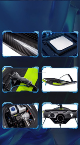 Planche de surf professionnelle en fibre de carbone pour adultes avec sac - Étanche, essence et électrique, capacité de charge de 150 kg pour la navigation sur les lacs et les rivières - Product Image 6