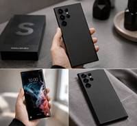 Téléphone de jeu S22 Ultra (S908U) original en gros, Octa Core, 5G débloqué mondial, écran perforé triple caméra Phantom Black