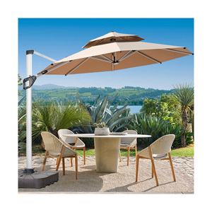 Diseño comercial personalizado restaurante <span class=keywords><strong>sombrilla</strong></span> de aluminio manivela poste <span class=keywords><strong>lateral</strong></span> Resort Hotel jardín sol patio playa <span class=keywords><strong>sombrilla</strong></span> al aire libre - Product Image 1
