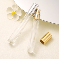 Vente en gros – Atomiseurs d'échantillons de parfum en verre transparent de 5 ml et 10 ml, mini flacons vides avec bouchon à vis, emballage d'huile, sérigraphie
