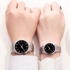 Correas de reloj de acero redondas, luminosas, modernas y de marca original al por mayor. Modelos masculinos y femeninos. Regalo ideal para parejas. - Product Image 2