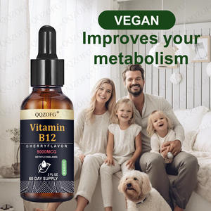 טיפות נוזליות של ויטמין B12 מתילקובלמין בעלות ספיגה גבוהה למבוגרים, ללא אלכוהול, 30 מ\\\"ל, ייצור ישיר מהמפעל (OEM) - Product Image 4