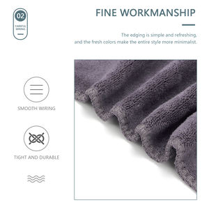 Toalla de baño de algodón de alta calidad 75*35cm no desechable reutilizable doble <span class=keywords><strong>Terry</strong></span> deportes ducha secado rápido toallas de baño para el hogar - Product Image 6