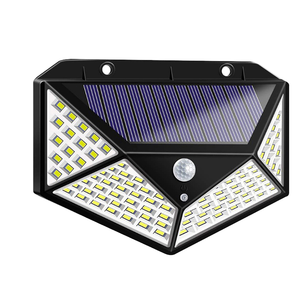 High Quality 100 LED <b>Solar</b> Panel <b>Powered</b> Wall <b>Lamp</b> 3 Modes PIR Motion Sensor IP65 Waterproof Garden Lights PC ROHS Certified - Product Image 2
