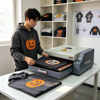 Four DTF A3 à poudre thermofusible, direct usine, pour machine d'impression de cadeaux personnalisés pour entreprises POD et Halloween, avec support après-vente