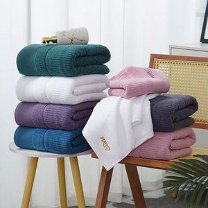 Ensemble de serviettes de bain et de visage en coton pur de haute qualité, doux pour la peau, séchage rapide, tricoté, usage domestique, couleur unie, adulte - Product Image 1
