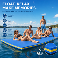 Tapis flottant en mousse XPE, non gonflable, pour la baignade, île flottante, tapis de plage, piscine, lac, mer, divertissement aquatique pour adultes
