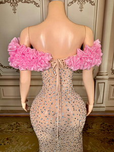 <span class=keywords><strong>Vestido</strong></span> <span class=keywords><strong>de</strong></span> <span class=keywords><strong>flores</strong></span> <span class=keywords><strong>de</strong></span> diamantes <span class=keywords><strong>Vestido</strong></span> <span class=keywords><strong>de</strong></span> <span class=keywords><strong>noche</strong></span> elegante e impresionante <span class=keywords><strong>Vestido</strong></span> sexy <span class=keywords><strong>para</strong></span> mujer Tallas grandes Club nocturno - Product Image 5