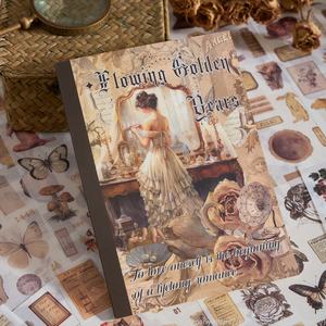 Işık Retro DIY sahne dergisi çıkartma kitabı 24 yaprak köpük <span class=keywords><strong>Washi</strong></span> bant dekoratif çıkartmalar - Product Image 2