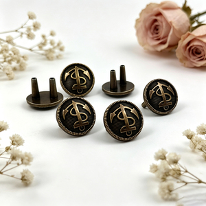 Casual Wear Wholesale Zinc Alloy Antique Finish Metal Name Plates Custom Logo <b>Rivet</b> Metal Labels for Jeans Denim Fashion Trouser - Product Image 6