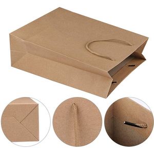 Bolsas de Papel Kraft para Compras, Bolsas de Papel Kraft con Logotipo Personalizado, Impresión Offset, Embalaje para Regalos o Pequeños Objetos - Product Image 5