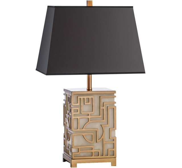Modern Classical Design New Luxury Iron Fabric Electric Table Lamp for Office Hotel or Home Decor Bedside Lighting, Bedside Lamp