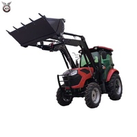 Tractor Agrícola de Servicio Pesado de 150-180 HP con Transmisión Automática, Cabina Cerrada, Cargador Frontal, Excavadora Trasera, Bomba de Motor PTO Confiable