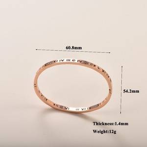 <span class=keywords><strong>Bracelet</strong></span> à chiffres romains pour femmes et hommes, <span class=keywords><strong>bracelet</strong></span> articulé avec diamants CZ, <span class=keywords><strong>or</strong></span> rose 18 carats, <span class=keywords><strong>argent</strong></span>, bijoux pour tous les jours et les fêtes - Product Image 3