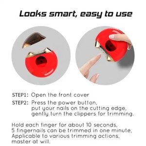 Home Use Electric Automatic Nail Clipper Pedicure Care Kit Baby Nail Trimmer <b>Cutter</b> Tool for Fingers and Toes - Product Image 6