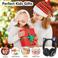 Auriculares plegables con orejas de gato, auriculares plegables con orejas de gato, auriculares