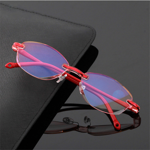 Anti Lumière Bleue Lunettes de Lecture Sans Monture <span class=keywords><strong>Presbytie</strong></span> Mémoire L'hypermétropie Sans Cadre <span class=keywords><strong>Loupe</strong></span> Lunettes + 1.0,+ 1.5,+ 2.0,+ 2.5,+ 3.0 - Product Image 1