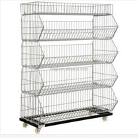 5 Ebenen mehr schicht iger Korb Lager regal Display Stand Rack