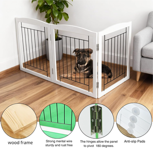 ฉากกั้นสัตว์เลี้ยงไม้คุณภาพสูง ฉากกั้นห้องสัตว์เลี้ยงไม้คุณภาพดี ฉากกั้นห้องสัตว์เลี้ยงที่กำลังเป็นที่นิยม - Product Image 4