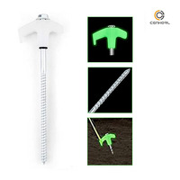 Piquets de tente lumineux pour le camping – Clous lumineux pour la randonnée et les kits de voyage – Accessoires de camping essentiels
