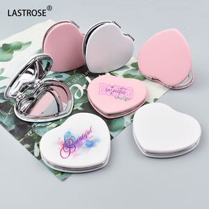 กระจกแต่งหน้าหรูหราขายส่ง กระจกพับสองด้าน PU รับผลิตแบรนด์ส่วนตัว กระจกเครื่องสำอาง - Product Image 2