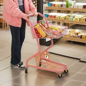 Carrito de Compras Universal de Alta Calidad para Supermercado con Estructura de Plataforma para Almacenamiento en Centros Comerciales - Product Image 2