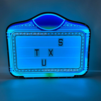 Présentoir à bouteilles LED lumineux personnalisé avec logo de boîte de nuit en acrylique, avec lettres de l'alphabet pour l'affichage du service VIP