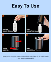 Diffuseur de parfum intelligent portable de luxe en plastique, alimenté par USB, écologique, diffuseur d'huiles essentielles de type C pour voiture, désodorisant d'air domestique